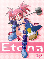 censored disgaea disgaea_1 etna female nippon_ichi_software no_panties prinny thighhighs