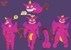 chimera grin male male_only monster mother_3 penis rougetenjoname solo ultimate_chimera