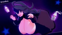 1girls big_breasts breasts cyshen hex_maniac pokemon pokemon_xy purple_eyes purple_hair tagme