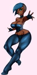 1girls big_ass breasts dark-skinned_female dark_skin female female_only large_breasts mbongo nadia solo