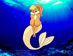 1girls blonde_hair breasts bunny female furry lola_bunny looney_tunes mermaid nude solo space_jam tagme underwater vylfgor warner_brothers