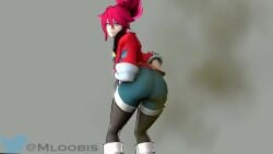 3d animated blue_eyes fart female female_only hi-fi_rush korsica moobsloobs red_hair sound tagme tango_gameworks video watermark