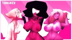 amethyst_(steven_universe) artist_name black_hair boobs_bigger_than_head breasts breasts_bigger_than_torso breasts_out breasts_squeezed_together crystal crystal_gem garnet_(steven_universe) gem gem_(species) lesbian_couple nsfw nude nude_beach nude_female original original_artwork pearl_(steven_universe) pink_body red_body steven_universe tagme tits_bigger_than_head tits_out white_body