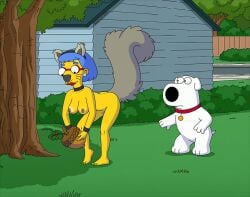 blackzacek brian_griffin cosplay crossover family_guy female luann_van_houten the_simpsons