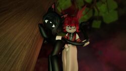 2futas 3d anal anal_sex animated black_body black_hair cat_ears cat_tail cyclops from_behind furry futanari harspy_(tpaktop) head_ornament hi_res mp4 one_eye open_mouth penis penis_in_ass red_hair red_shirt roblox roblox_avatar roblox_rthro sex tagme tail_grab tail_pull tpaktop video