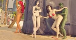 1boy 3d 3girls beach beast_boy beast_boy_(fortnite) black_hair blender choker dc dc_comics exhibitionism feet female fortnite fortnite:_battle_royale from_behind fucked_from_behind hiding male multiple_girls penetration_from_behind public public_sex raven_(dc) raven_(fortnite)_(dc) red_hair sex sex_from_behind standing standing_sex starfire starfire_(fortnite) swimsuit taken_from_behind wonder_woman wonder_woman_(fortnite) zaaa1490