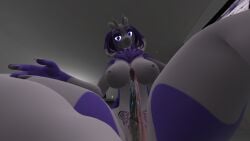 3d furry futanari intersex snake viewed_from_below vrchat vrchat_avatar