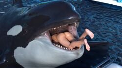 female maw mawshot nude nude_female olga_kalinina orca swallowing tagme themightyhq thick_thighs vore