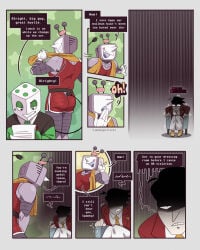 battat_(deltarune) comic_page deltarune desperation gay pippins_(deltarune) small_mike_(deltarune) spamton_g_spamton tenna_(deltarune) undertale_(series) yaoi