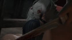 30_seconds 3d 3d_animation animated ass_up big_ass dead_by_daylight deep_blowjob deepthroat face_fucking gray_hair hair_bun hair_pull longer_than_10_seconds longer_than_30_seconds moaning_on_cock psydevil rougenine sable_ward saliva shorter_than_30_seconds sound sound_edit sound_effects sucking_penis tagme video video_game_character