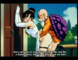 argen123 bald cheating cheating_wife chichi chichi_(beginning_of_z) color cum_in_pussy cum_inside dragon_ball dragon_ball_z impregnation master_roshi old_man older_male older_male_and_younger_female sex sex_from_behind wanting_more wedding_dress