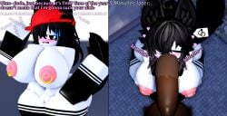 1boy 1boy1girl 1girls 3d bathroom big_areola big_ass big_balls big_breasts big_butt big_nipples big_penis blowjob blush butcher_vanity_(synthesizer_v) closed_eyes dark-skinned_male fellatio female female_focus hearts_around_head heat in_heat interracial interspecies large_areolae large_ass large_balls large_breasts large_butt large_penis large_testicles larger_female love_at_first_sight marriage_proposal nervous nipple_piercing nipples nonalterna nude nude_female on_knees pale_skin public_restroom red_cap roblox robloxian self_upload simple_background smaller_male submissive submissive_female sucking sucking_penis sweatdrop sweating thick_thighs wagging_tail white_skin wolf_ears wolf_girl wolf_tail
