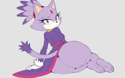 blaze the cat from sonic (series) by psymen
