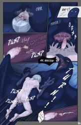 animal_genitalia avian balls beak bedroom_eyes big_breasts bird black_body blue_eyes blush bodily_fluids breasts claws cloaca cloacal cloacal_penetration corvid corvus_(genus) crow cum dialogue domin dominant dominant_female dominant_feral dominant_male duo erection eye_bags feet female female_penetrated feral feral_penetrated feral_penetrating fluffy_void foot_fetish foot_focus freckles genital_fluids genitals grey_hair hair hair_over_eye heart_eyes heart_symbol hi_res human human_on_feral human_penetrating human_penetrating_feral interspecies larger_female lying male male/female male_on_feral male_penetrating male_penetrating_female mammal master_(pickle) micro narrowed_eyes nude on_back on_top one_eye_obstructed open_mouth oscine passerine penetration penile penis seductive sex shrinking simple_background size_difference size_transformation smile styx_(pickle) submissive symbol tail talons text toes tongue transformation x-ray_view zoophilia