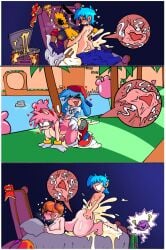 1boy 3girls amy_rose boyfriend_(friday_night_funkin) cheating cheating_girlfriend d-side_girlfriend female friday_night_funkin friday_night_funkin_(d-side) friday_night_funkin_mod ginger_hair impregnation male panels part_2 pizza_bee_(xexeezy) tagme tweedleevil unknown_character