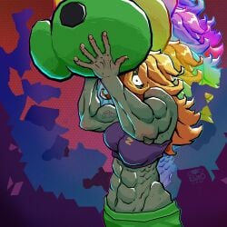 glitter zombie (pvz) from electronic arts by baolivar