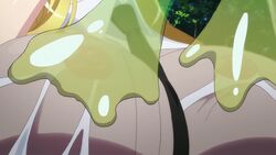 2015 animal_ears animated anime_screencap breast_sucking breasts centaur centauress centorea_shianus clothing covering_mouth female female_only huge_breasts lesbian monster_girl monster_musume_no_iru_nichijou official_copyright screencap screenshot slime slime_girl sound suu_(monster_musume) tagme taur tentacle tentacle_sucking_breasts tentacles video yuri