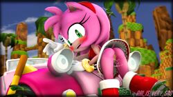 amy rose from sonic (series) by ari is very sad