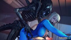 1boy 1boy1girl 1girls 1monster 26regionsfm 3d alien alien/human alien_(franchise) animated arched_back blonde_hair blue_eyes bodysuit bouncing_breasts breast_grab breasts cleavage closed_eyes clothed_sex clothing dead_or_alive female female_human female_on_alien femsub from_behind human interspecies large_breasts long_hair male male/female male_xenomorph maledom metroid moaning mole_under_mouth monster nintendo nipple_slip open_mouth penetration penis ponytail rape samus_aran sarah_bryant sex sidelocks sound source_filmmaker spread_legs torn_clothes video xenomorph zero_suit zero_suit_samus