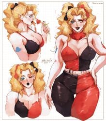 harley quinn from batman (series) by bon drawr