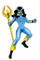 blue_devil blue_skin dc_comics horns mind_control nude rule_63 trident