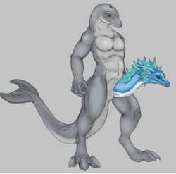 anthro aquatic_dragon body_horror cetacean cock_transformation colored delphinoid dragon furry hi_res mammal marine merging penis penis_transformation stygiandragon tail toothed_whale transformation unusual_penis what