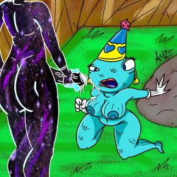 al3kz anthro blue_body completely_nude completely_nude_female completely_nude_futanari confused_look crown cum cum_on_breasts cum_on_face cumshot cumshot_on_face fish fish_girl fortnite furry futa galaxy_scout masturbating masturbation nude nude_female nude_futanari penis princess_felicity_fish