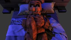 1man 3d 3d_(artwork) 3d_model balls bear big_cock big_dick big_penis blue_eyes blue_eyes_male bowtie brown_body brown_fur brown_skin cock dick five_nights_at_freddy's_2 fnaf fnaf2 fur furry hard_cock hard_penis hat horny horny_male laying_down laying_on_back laying_on_bed looking_at_penis looking_down looking_down_at_penis male male_only naked naked_male on_back on_bed penis withered_freddy