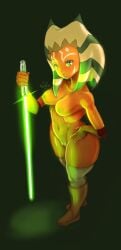 1girls ahsoka_tano breasts female female_only jaynatorburudragon nipples solo star_wars star_wars:_the_clone_wars tagme