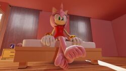 1girls 3d amy_rose animated anthro barefoot bed bedroom clothed clothed_female dress eulipotyphlan feet feetymcfoot female female_only foot_fetish foot_focus furniture hedgehog humanoid_feet mammal mp4 nightstand no_sound on_bed photo sega sitting sitting_on_bed soles solo solo_female sonic_(series) sonic_the_hedgehog sonic_the_hedgehog_(series) tagme teasing_with_feet toe_wiggle toes video