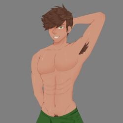 alex_mullner beach boxers fur himbo jock male_only sfw solo_male stardew_valley wet wet_clothes yaoi