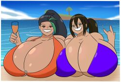 2girls alternate_breast_size female female_only huge_breasts hyper hyper_breasts igphhangout multiple_girls nemona_(pokemon) pokemon tagme trainer_go_(igph)