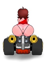 ass_focus big_ass big_butt breeches brown_hair female female_only friday_night_funkin friday_night_funkin_mod girlfriend_(friday_night_funkin) marios_madness race_car race_traitors race_traitors_gf_(marios_madness) solo