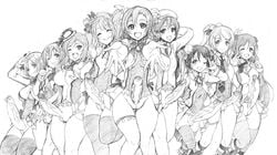 6+futas ayase_eli bare_legs bottomless bottomless_futa breasts censor_mosaic censored censored_penis censored_pussy erection foreskin futa_sans_balls futanari gekka_kaguya_(urabata) group hoshizora_rin huge_cock intersex koizumi_hanayo kousaka_honoka large_breasts large_penis love_live! love_live!_school_idol_project minami_kotori multiple_futa nishikino_maki penis pussy small_breasts sonoda_umi standing toujou_nozomi unretracted_foreskin veiny veiny_penis yazawa_nico