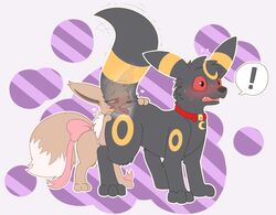 ! 1boy 1girls all_fours anal black_fur blush bow brown_eyes brown_fur collar duo eevee eeveelution emma_the_eevee feet female female_rimming_male feral from_behind fur furry graedius_(artist) interspecies male nintendo nude oral original_character paws pokémon_(species) pokemon pokemon_gsc qwazzy red_eyes ribbon ribbons rimjob straight surprise thick_thighs tongue tongue_out trembling umbreon video_games white_fur wide_hips yellow_fur