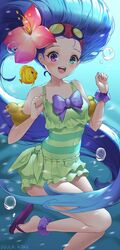 blue_hair league_of_legends long_hair open_toe_shoes pool_party pool_party_series pool_party_zoe riot_games underwater zoe_(league_of_legends)