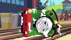 accurate_art_style after_sex child cum cum_all_over cum_on_face percy_the_small_engine tagme thomas_and_friends thomas_and_friends_all_engines_go