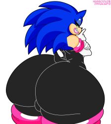 bubble_butt bulge dhx2kartz femboy habbodude looking_back rouge_the_bat_(cosplay) shemale sonic_the_hedgehog sonique_the_hedgehog thick_thighs