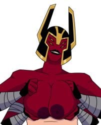 2024 4_arms 4_eyes alien alien_humanoid arm_wraps armor ben_10 big_breasts breast_play breasts cartoon_network duo faceless_human female female_focus first_person_view headgear helmet human human_on_humanoid human_pov humanoid humanoid_focus impstripe interspecies looma_red_wind male male/female male_pov mammal multi_arm multi_eye multi_limb not_furry paizuri partial_male sex solo_focus tetramand titfuck titjob wraps