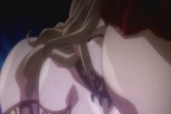 2girls anilingus animated ass blonde_hair bottomless bouncing_breasts closed_eyes eating_ass face_in_ass lihtel multiple_girls pixy_(company) samayou_midara_na_lunatics yuri