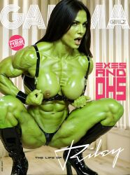 1girls ai_generated breasts female_only jennifer_walters marvel marvel_comics muscle_girl muscles muscular_female muscular_woman nipples she-hulk she_hulk thick_thighs