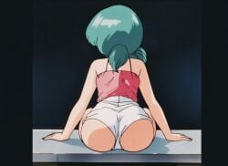 ai ai_art ai_assisted ai_generated anime ass ass_on_table booty cheeks female female_only miss_ayumi project_a-ko round_ass round_butt