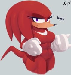 big_ass big_breasts echidna female gloves knuckles_the_echidna looking_at_viewer muscles muscular muscular_female pout purple_eyes red_body red_fur rule_63 snesti sonic_(series) sonic_the_hedgehog_(series) tagme thick thick_thighs thighs