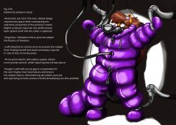 anthro asphyxiation bondage bondage bound breath_play female gag hi_res inflatable inflatable_suit latex pufferoverrun sex_toy solo vibrator