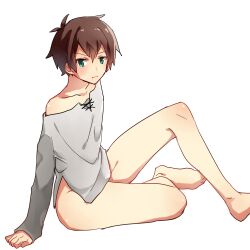 bottomless cute femboy funkunsan kono_subarashii_sekai_ni_shukufuku_wo! male_only satou_kazuma twink