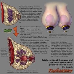 2024 anatomically_correct anatomy before_and_after big_breasts body_modification breast_enlargement breast_expansion caption captioned cross_section huge_breasts internal_view large_insertion nipple_insertion nipple_penetration nipple_plug nipple_plugs nipples self_upload sneglium surgery x-ray