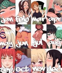 12girls bloom_(winx_club) blowjob blowjob_face boku_no_hero_academia calendar_(medium) chainsaw_man cum cum_inside cum_inside_request deepthroat female fubuki_(one-punch_man) green_eyes green_hair hayase_nagatoro kaguya-sama_wa_kokurasetai_~tensai-tachi_no_renai_zunousen~ karakai_jouzu_no_takagi-san kim_possible kimberly_ann_possible kitagawa_marin makima_(chainsaw_man) mount_lady multiple_girls my_hero_academia oc one-punch_man oral original original_character please_don't_bully_me,_nagatoro satsufumi sex sex_from_behind shego shinomiya_kaguya sono_bisque_doll_wa_koi_wo_suru takagi-san takeyama_yuu tatsumaki uzaki-chan_wa_asobitai! uzaki_hana yuri