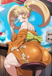 1girls ai ai_art ai_generated ass blonde_hair bratty butt curvaceous curvaceous_female curvaceous_figure curves curvy curvy_body curvy_female curvy_figure curvy_hips danganronpa danganronpa_2:_goodbye_despair danganronpa_2x2 doubledeluxeai female hourglass_figure hourglass_figured_female huge_ass ice_cream kimono looking_at_viewer looking_back popsicle saionji_hiyoko seducing seduction seductive seductive_body seductive_gaze seductive_look seductive_pose shortstack sweat sweatdrop sweating sweaty sweaty_body thick thick_ass thick_hips thick_legs thick_thighs thigh_highs thighhighs thighs twerking twin_braids twin_drills twintails venus_body voluptuous voluptuous_body voluptuous_female wide_ass wide_hipped_female wide_hips wide_thighs