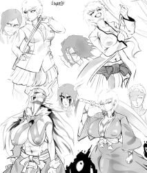 futa futanari kurosaki_ichigo white_background zangetsu