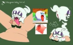 1boy 1girls anus blowjob blush boo_(mario) cum cum_in_mouth duo ejaculation eyelashes faceless_male female female_focus genitals ghost ghost_girl gloves humanoid interspecies light-skinned_male light_skin littlespore luigi male male/female mario_(series) mature mature_female mature_male nintendo nude open_mouth oral oral_sex penis penis_in_mouth pubic_hair pussy sex straight straight_sex tongue tongue_out unseen_male_face white_body white_gloves